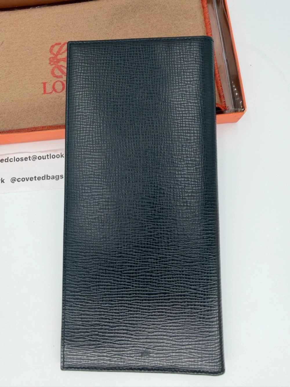 Loewe Anagram Textured Leather Men’s Long Wallet Excellent Condition!